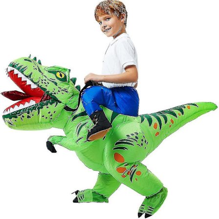 Oppblåsbar T-Rex Dinosaur Kostyme for Barn Party Cosplay[YDE]