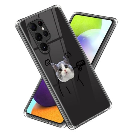 Deco Samsung Galaxy S23 Ultra Suojakotelo - Kissa With A Gun