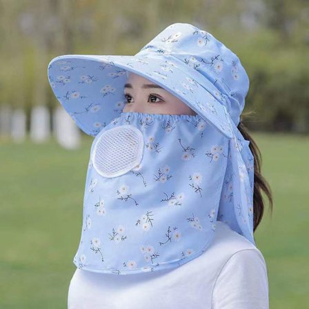 Mordely Solskyddshatt Anti-UV Solhatt BLÅ STYLE2