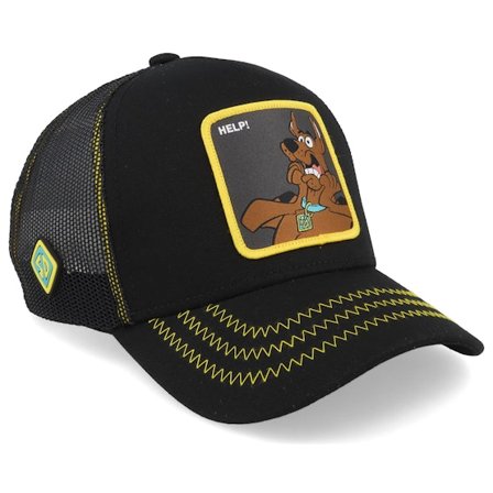 Capslab - Zwart trucker Cap - Scooby Doo Black Rel2 Trucker @ Hatstore