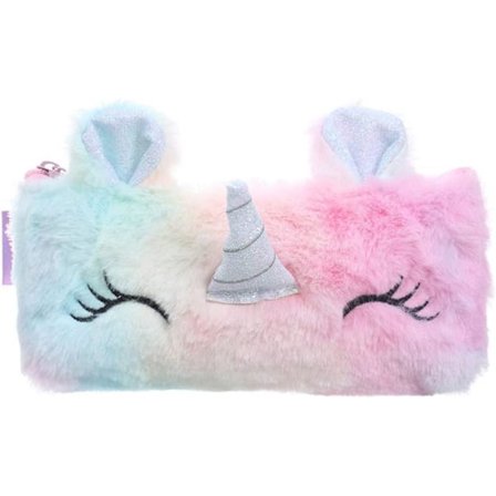 Plys Penalhus Faux Fur Pen Studenter Pen Opbevaringspose Pelsagtig Papirvarer Penneholder