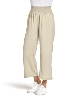 Culottebukse med strikk Sandra Beige - Åshild