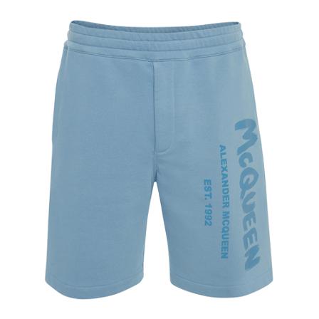 Alexander McQueen Shorts Blå, Herre Chino Shorts