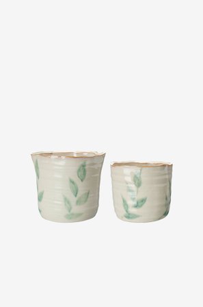 Wikholm Form - Gryde Viola - Hvid - Urtepotteskjulere & vaser - Fra Homeroom