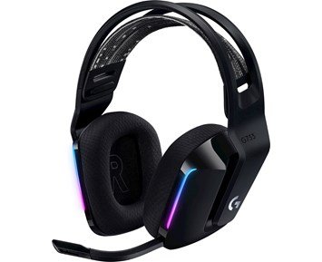 Logitech G733 Lightspeed Headset - Black - G733 LIGHTSPEED – trådlöst RGB-gamingheadset