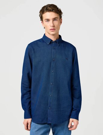 Wrangler Oxford Shirt - Navy - L