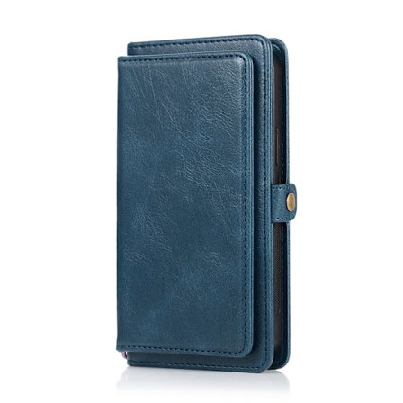 iPhone 15 Pro - Elegant Plånboksfodral i Lyxigt Läder med Korthållare