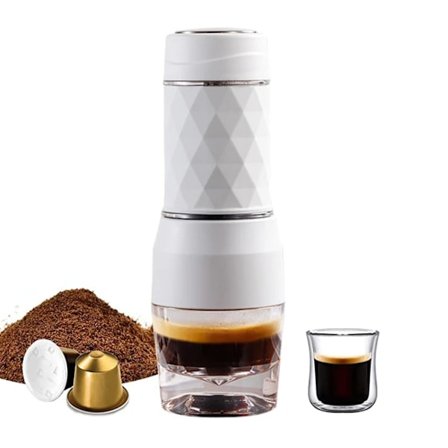Cafelffe 3 I1 Bærbar Kaffe Maskine Varm/Cold Vand Manuel Espresso Maker