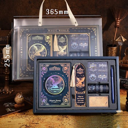 Magiskt anteckningsset – Roterande skiva, snabbanteckningsblock och flerdelat skrivset för dagligt bruk