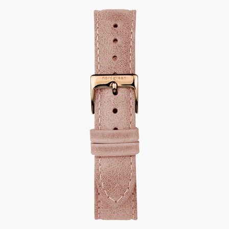 Pink Leder - Gun Metal - 36mm