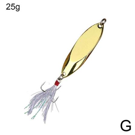 1x Metal Spinner Sked Lures Öring Fiske Lure Hard Bait Paljett