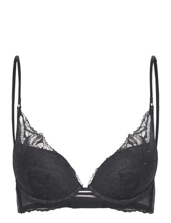 Push Up Plunge Lingerie Bras & Tops Plunge Bras Black Calvin Klein