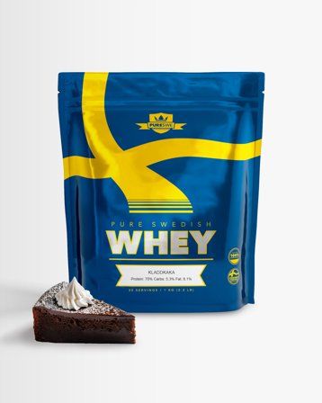 4 x Valleprotein – PureSwe Whey, 1 kg, Gammeldags vanilje - Proteinpulver, Whey protein