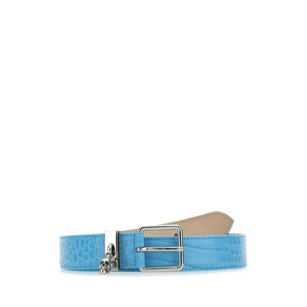 Alexander McQueen, Belts Blauw, Dames, Maat:90 CM