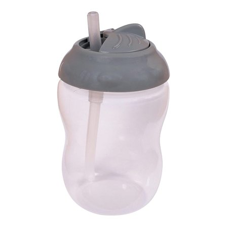 Filibabba Drikkekop med sugerør Dark grey, Børn & Forældre, Service, Kopper Og Drikkedunke