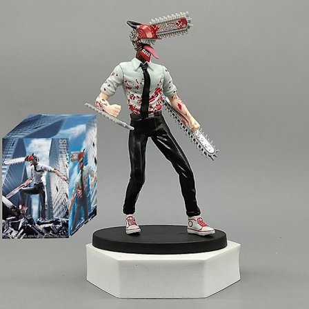 19cm Chainsaw Man Denji Anime Figur Power/Denji Actionfigur Chainsaw Man Denji Figurin Vuxen Samlarobjekt Modell Docka Leksak Gåva C 19cm2