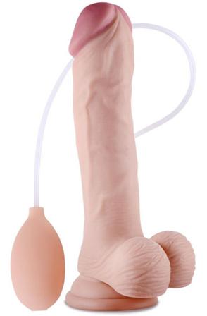Lovetoy Soft Ejaculation Cock With Ball 17,5cm Sprutande dildo - Blushme.se