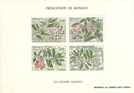 Monaco 1986 - YT BF 36 (1557-1560) - Postfrisk miniark - Postfrisk