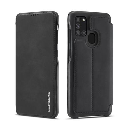 Samsung Galaxy A21s - Lc.imeeke Retro Plånboksfodral - Svart Black Svart
