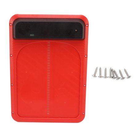 Automaattinen kananpojan oven akkukäyttöinen valoa aistiva punainen muovinen kananpojan ovi