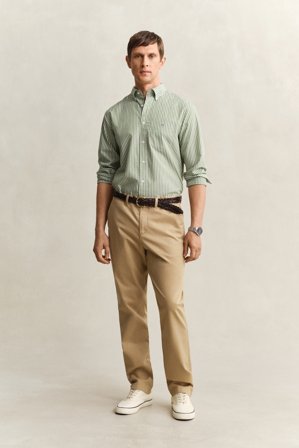 GANT Herren Regular Fit Classic Chinohose (40/32) Khaki