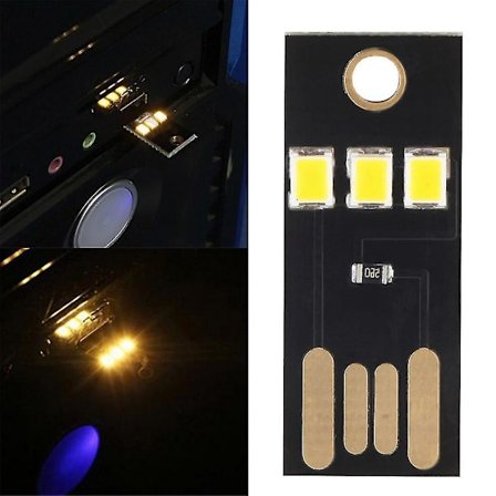 2016 Mini USB Power Led Light Pocket Card Lamp Portable Night Camp