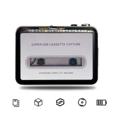 USB Kassett Capture Radio Player Portable USB Kassett Tape to MP3 Converter
