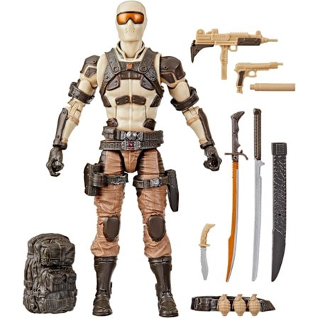 Klassificeret serie ørkenkommando Snake Eyes, samleobjekter G.I. Joe actionfigurer, 92, 6-tommer actionfigurer til drenge og piger, med 9 tilbehør