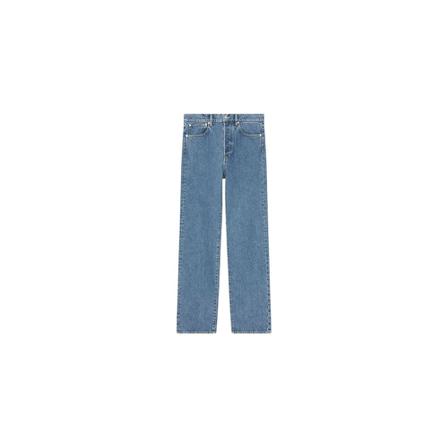 Kenzo, Asagao straight washed jeans Blauw, Heren, Maat:W30 L32,Katoen