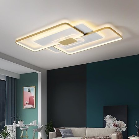 LED-kattovalaisin Moderni Kulta Neliö 52cm Uppoasennus