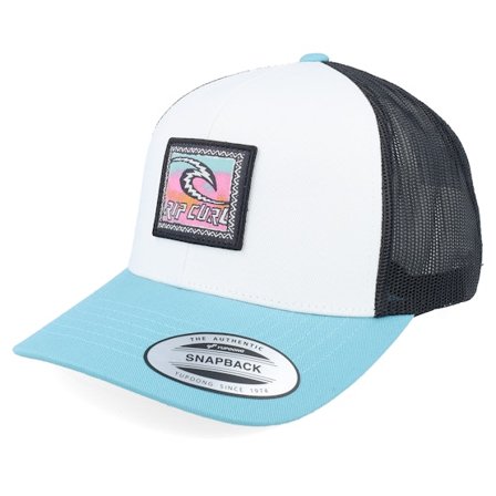 Rip Curl - Branco trucker Boné - Custom Curve Blue Lagoon Trucker @ Hatstore