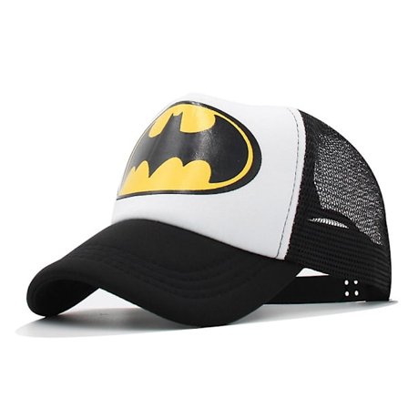 Kids Boys Girls Batman Mesh Baseball Cap Summer Andas Snapback Caps Justerbar Sport Solhatt (FW)