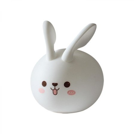 Färgglad kanin nattlampa - Kaninlampa andas silikon