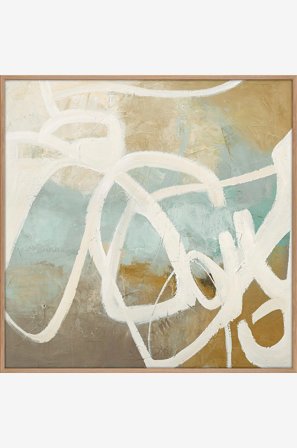 Malerifabrikken - Design Målning / Notify / 100x100 Cm / Ekram - Flerfärgad - Tavlor - 100X100 - Från Homeroom