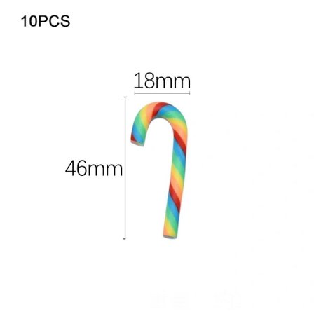 10 kpl Joulukuusenkoristeita Joulukepit DIY LCOLOR 4 VÄRIÄ 4 LColor 4