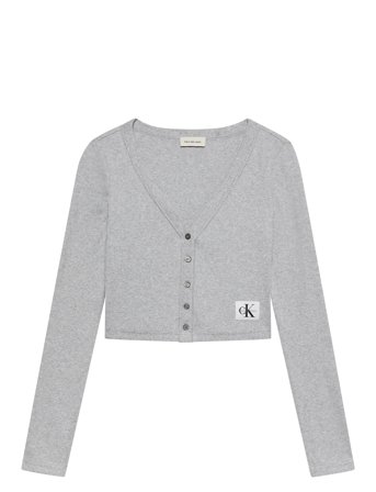 Calvin Klein Jeans | A-Ls Woven Label 2X2 Cotton Rib | S