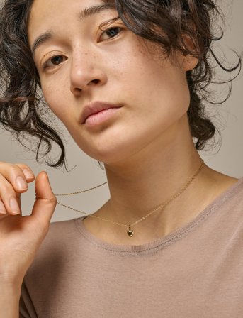 Enamel Copenhagen Necklace, Amore - Gold - ONE SIZE 40 - 45 cm