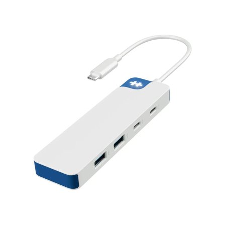 Hyper HyperDrive Flex 4 Port USB-C Combo Hub - White/Blue