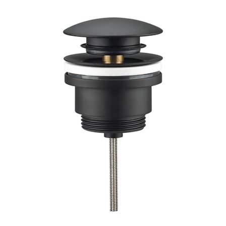 Vandhane afløbsrør, anti-lugt til håndvask, afløbsrør til håndvask, anti-blokering, dykkertilbehør, sort