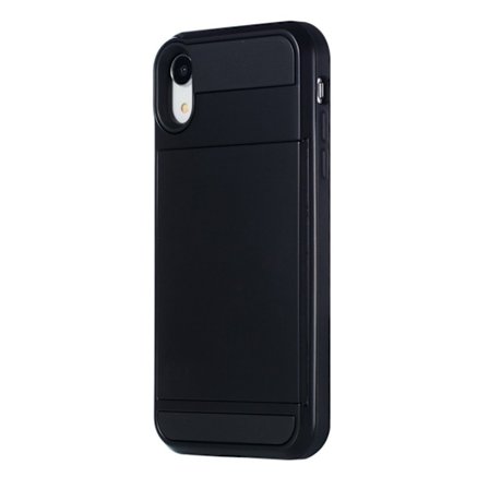iPhone Xr beskyttelses deksel av plastikk og TPU - Sort