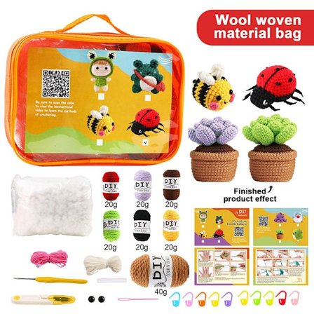 Hæklesæt til begyndere Hæklet tøjdyrsæt 05 05