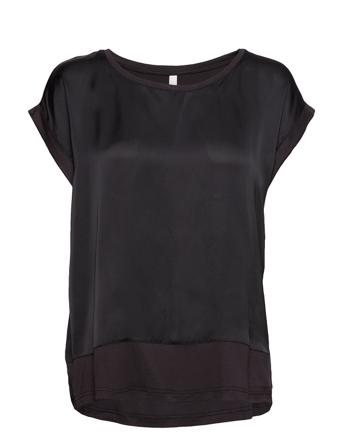 Sc-Thilde Blouses Short-sleeved Sort Soyaconcept