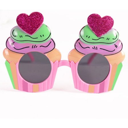 Rosa tårta Grattis på födelsedagen solglasögon,1 par Grattis på födelsedagen