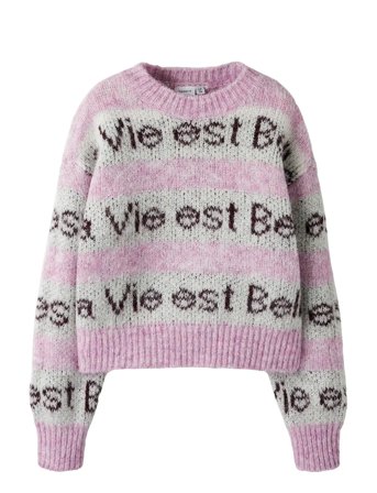 Nkfnala Ls Knit Pink Name It