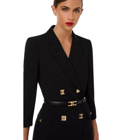 Elisabetta Franchi, Short Dresses Czarny, Kobieta, Rozmiar: M