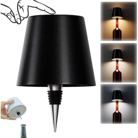 Elektrisk bar bordslampa atmosfärlampa utomhus campinglampa bordslampa vinflaska nattlampa