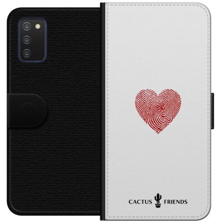Kompatibelt Lommeboketui til Samsung Samsung Galaxy A03s Cactus and Friends - Fingerprint Love