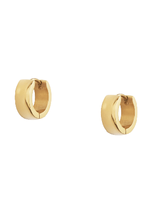 Mockberg Chunky Gold Hoops Small Smycken & klockor Dam Guld