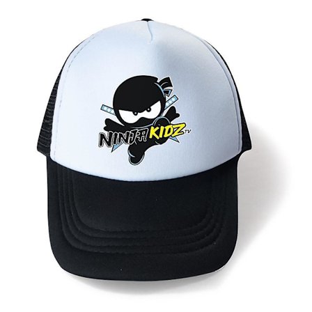 Barnecaps for gutter og jenter Ninja Kidz Tv Mesh Baseball Cap Sommer Justerbar Snapback Pustende Solhatt Gaver (FMY)