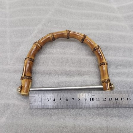 D Shape Bambus Bag Håndtak Skulderveske Stropp 12CM
